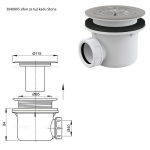 AQUAESTIL SIFON ZA TUŠ KAD MM STONE 3040805