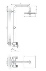ARMAT.EN.ROSAN S2 BLACK 237251B Z DVIŽNIM TUŠEM - Image 2