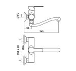 ARMATURA PAFFONI BLU 161 CR ZIDNA ZA UMIV. - Image 2