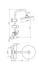 ARMATURA ROSAN DARK TUŠ SETDVIŽNI JD37251 ROSAN - Image 2
