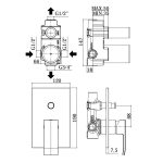 ARMATURA PAFFONI ELLE EL015NO/M ZA TUŠ ČRNA/MAT PODOMETNA - Image 2