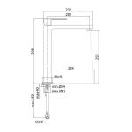 ARMATURA PAFFONI ELLE EL 081NO ZA UMIVALNIK VISOKA ČRNA/MAT - Image 4