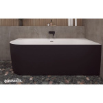 AQUAESTIL KOPALNA KAD METAURO FREE CORNER 160L BELA/ČRNA MAT - Image 2